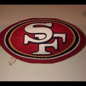 49ers Football Pillow